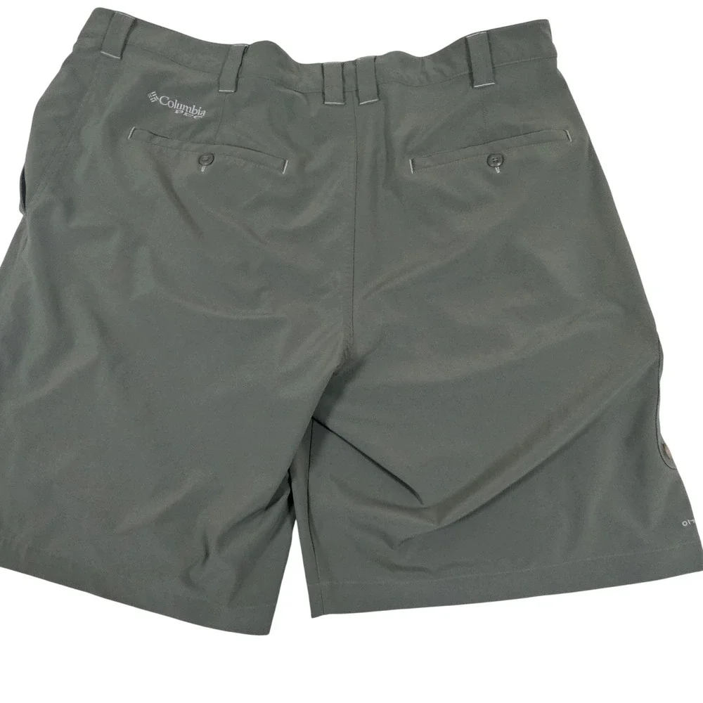 Columbia‎ PFG Mens Sage Green Performance Fishing Gear Shorts 42w FM1028 Stretch